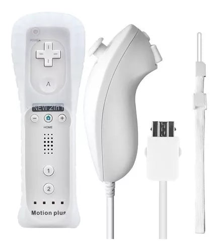 Mando Wii Remote Plus + Compatible con Nunchuk para Nintendo Wii/U