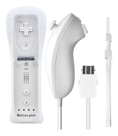 Mando Wii Remote Plus + Compatible con Nunchuk para Nintendo Wii/U