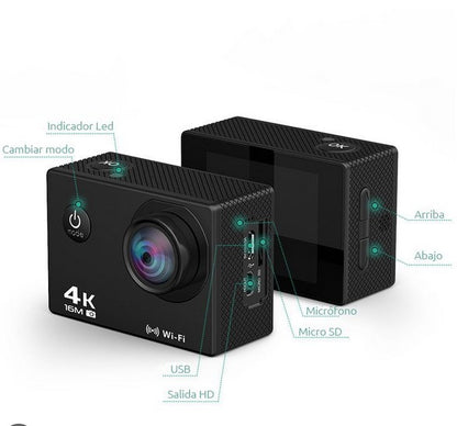 Camara Deportiva 4k Sports sumergible