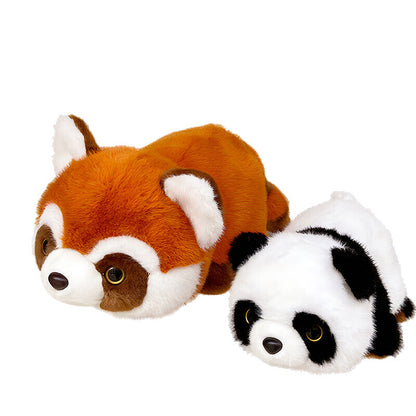 Peluche Panda rojo reversible