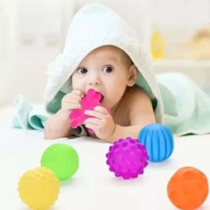 Set 6 Pelotas Sensoriales Para Bebes Est