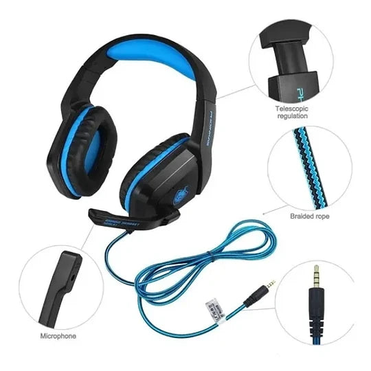 Auriculares Gamer Phoinkas H1